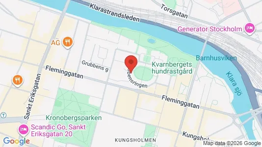 Lägenheter att hyra i Kungsholmen - kort over placeringen