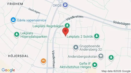 Lägenheter att hyra i Gävle - kort over placeringen