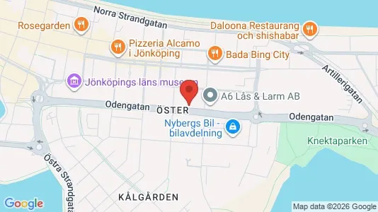 Lägenheter att hyra i Jönköping - kort over placeringen