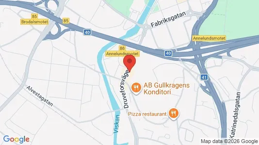 Lägenheter att hyra i Borås - kort over placeringen