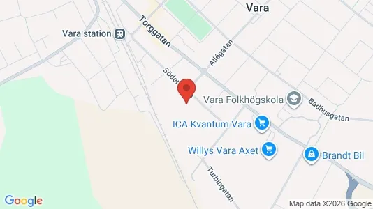 Lägenheter att hyra i Vara - kort over placeringen