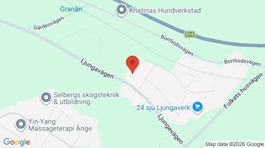 Lägenheter att hyra i Ånge - kort over placeringen