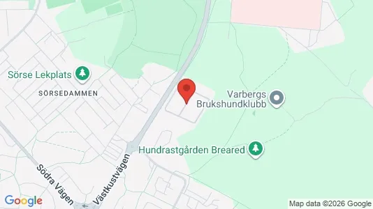 Lägenheter till salu i Varberg - kort over placeringen