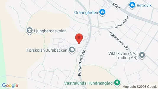 Bostadsrätter till salu i Västervik - kort over placeringen
