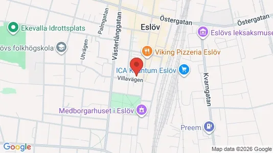 Lägenheter att hyra i Eslöv - kort over placeringen