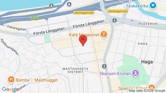 Lägenheter till salu i Göteborg Centrum - kort over placeringen