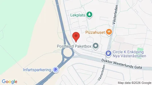 Lägenheter att hyra i Enköping - kort over placeringen