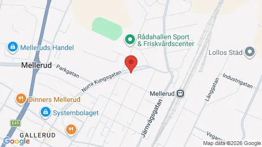 Lägenheter att hyra i Mellerud - kort over placeringen