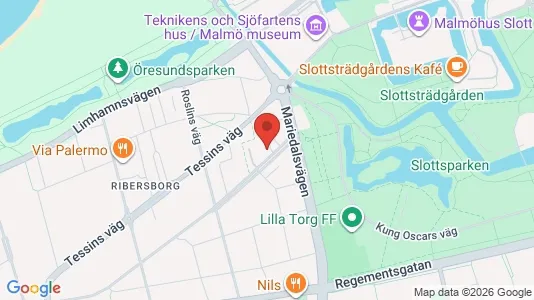 Lägenheter att hyra i Malmö Centrum - kort over placeringen