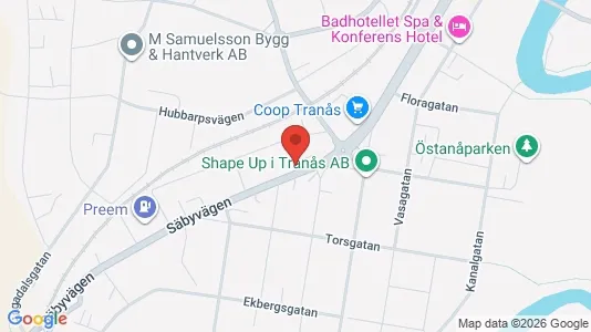 Lägenheter att hyra i Tranås - kort over placeringen