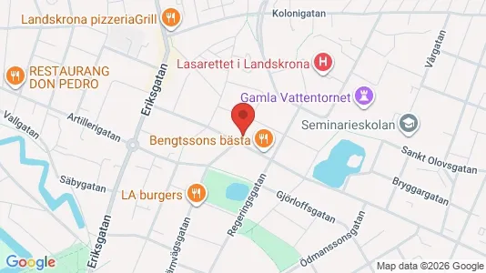 Lägenheter att hyra i Landskrona - kort over placeringen