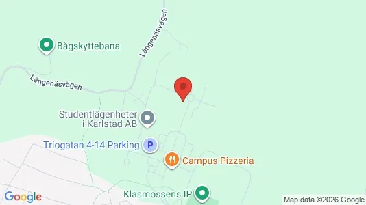 Lägenheter att hyra i Karlstad - kort over placeringen