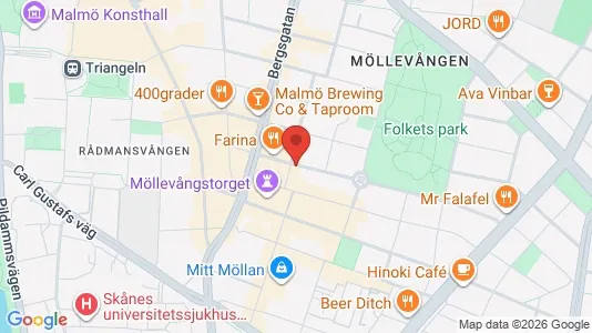 Lägenheter att hyra i Malmö Centrum - kort over placeringen