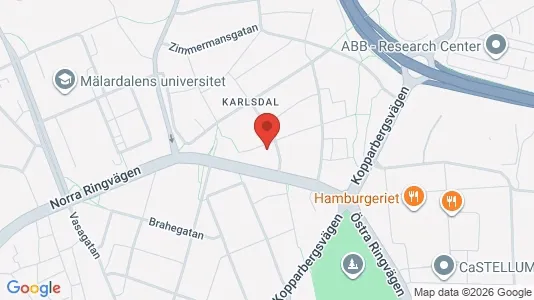 Lägenheter att hyra i Västerås - kort over placeringen