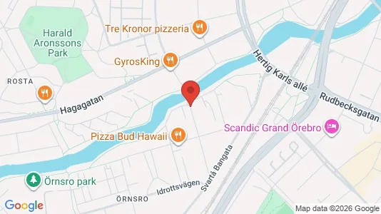 Lägenheter att hyra i Örebro - kort over placeringen