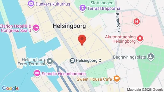 Lägenheter att hyra i Helsingborg - kort over placeringen