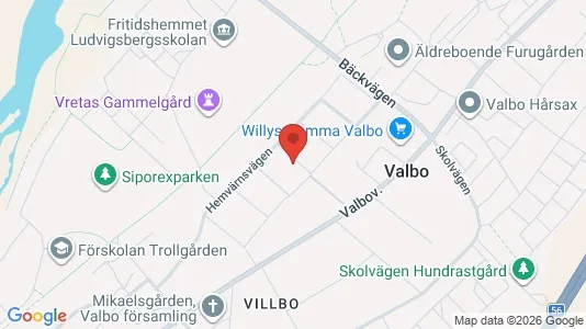 Lägenheter att hyra i Gävle - kort over placeringen