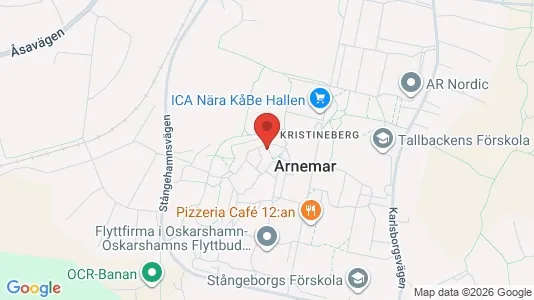 Lägenheter att hyra i Oskarshamn - kort over placeringen