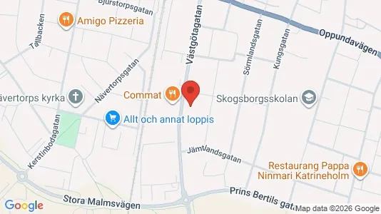 Lägenheter att hyra i Katrineholm - kort over placeringen