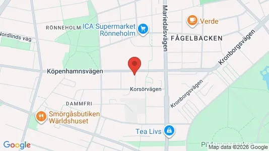Lägenheter att hyra i Malmö Centrum - kort over placeringen
