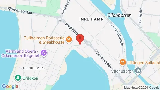 Lägenheter att hyra i Karlstad - kort over placeringen