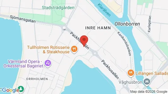 Lägenheter att hyra i Karlstad - kort over placeringen