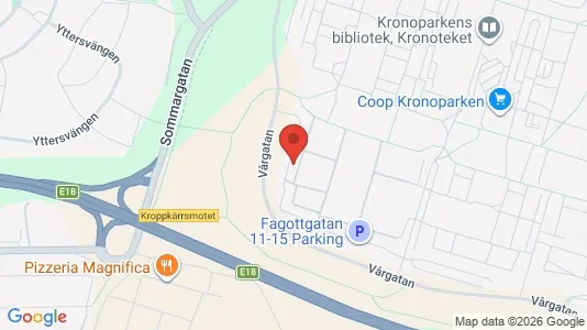 Lägenheter att hyra i Karlstad - kort over placeringen