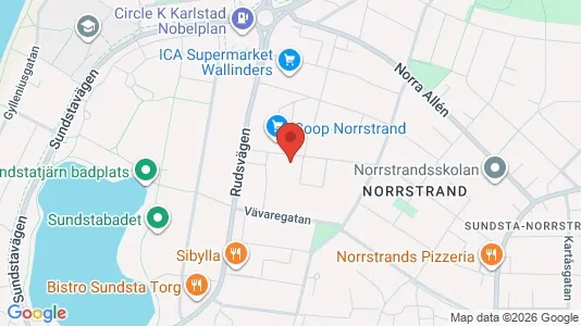 Lägenheter att hyra i Karlstad - kort over placeringen