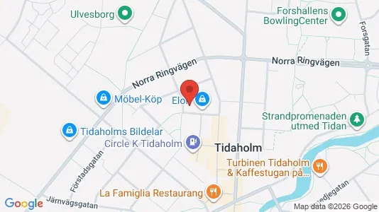 Bostadsrätter till salu i Tidaholm - kort over placeringen