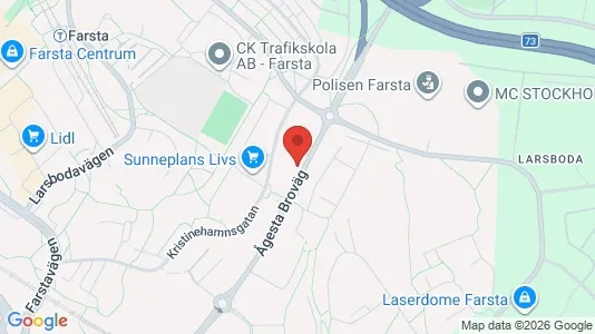 Bostadsrätter till salu i Söderort - kort over placeringen