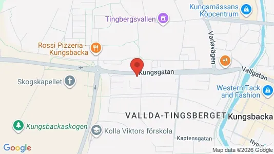 Bostadsrätter till salu i Kungsbacka - kort over placeringen