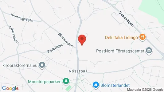 Bostadsrätter till salu i Lidingö - kort over placeringen