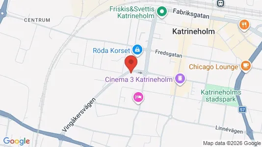 Bostadsrätter till salu i Katrineholm - kort over placeringen