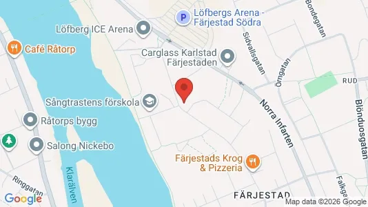 Bostadsrätter till salu i Karlstad - kort over placeringen