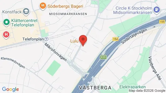 Lägenheter till salu i Söderort - kort over placeringen