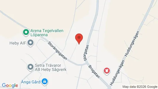 Lägenheter att hyra i Heby - kort over placeringen