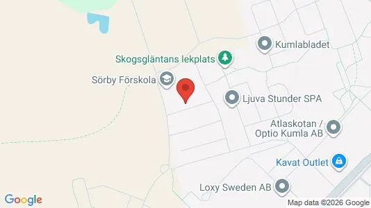 Lägenheter att hyra i Kumla - kort over placeringen
