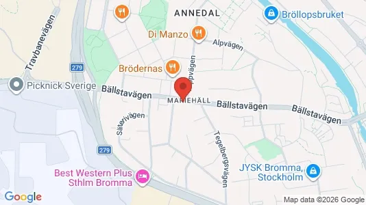 Lägenheter till salu i Västerort - kort over placeringen