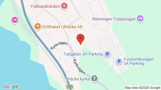 Lägenheter till salu i Bräcke - kort over placeringen