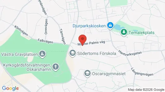 Lägenheter till salu i Oskarshamn - kort over placeringen