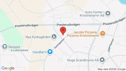 Bostadsrätter till salu i Kristinehamn - kort over placeringen