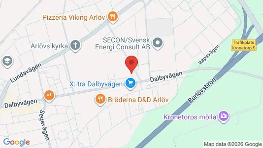 Lägenheter att hyra i Burlöv - kort over placeringen