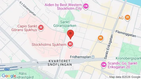 Lägenheter att hyra i Kungsholmen - kort over placeringen