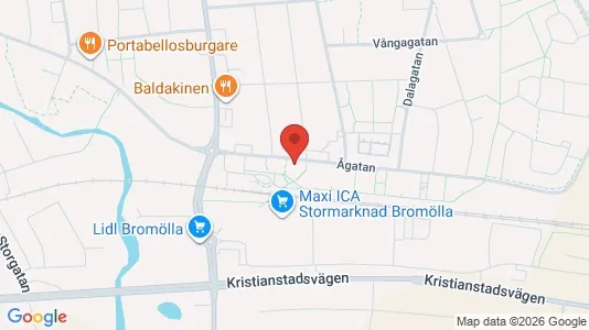 Lägenheter att hyra i Bromölla - kort over placeringen