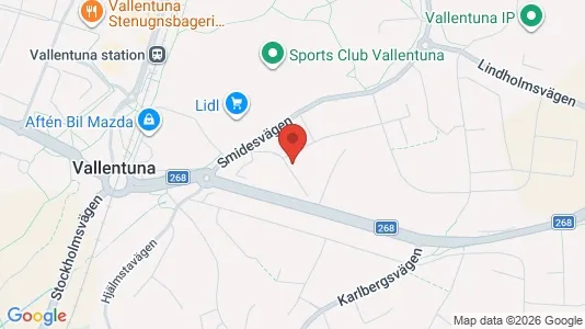Lägenheter att hyra i Vallentuna - kort over placeringen