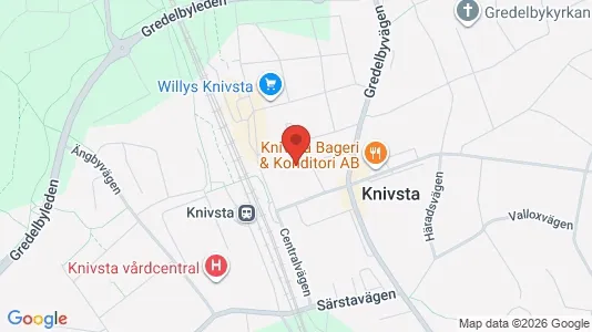 Lägenheter att hyra i Knivsta - kort over placeringen
