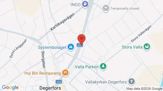 Lägenheter att hyra i Degerfors - kort over placeringen