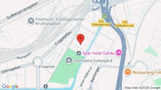 Lägenheter att hyra i Örgryte-Härlanda - kort over placeringen