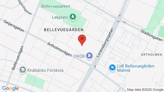Lägenheter att hyra i Malmö Centrum - kort over placeringen