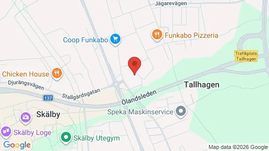 Lägenheter att hyra i Kalmar - kort over placeringen